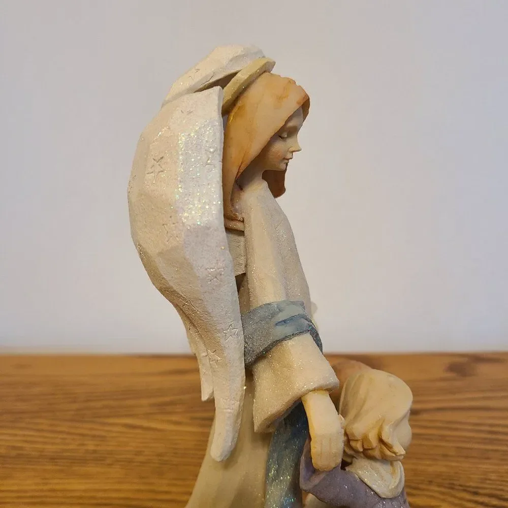 Karen Hahn Angel With Kids Figurine Foundations by Karen Hahn Enesco Group VTG